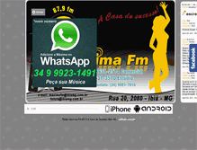 Tablet Screenshot of maximafm.com.br